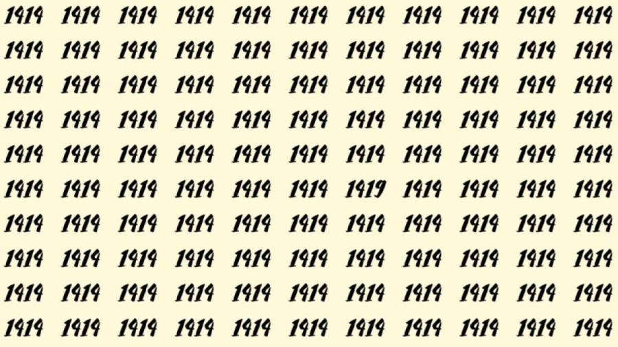 Can You Spot 1419 among 1414 in 30 Seconds? Explanation And Solution to the Optical Illusion