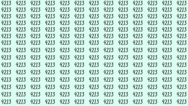 Can You Spot 9273 among 9213 in 15 Seconds? Explanation and Solution to the Optical Illusion