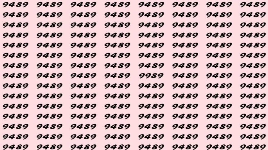 Can You Spot 9989 among 9489 in 10 Seconds? Explanation and Solution to the Optical Illusion