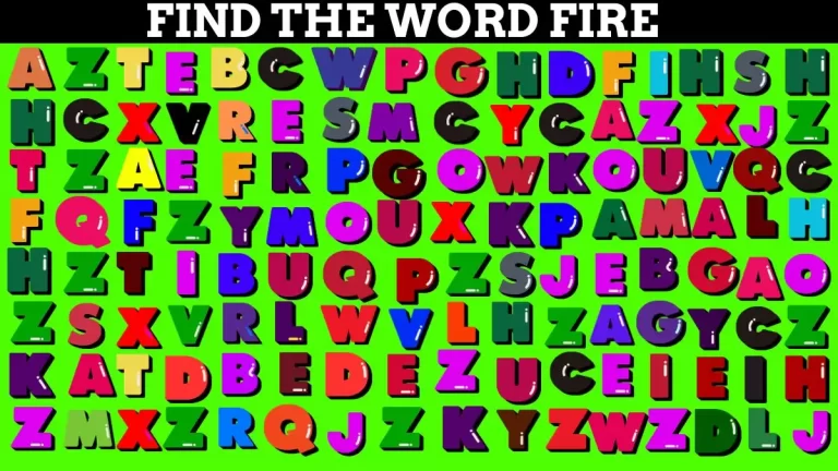 Genius Optical Illusion: You Need to Be Eagle-Eyed to Spot Hidden Word Fire in Less than 10 Seconds