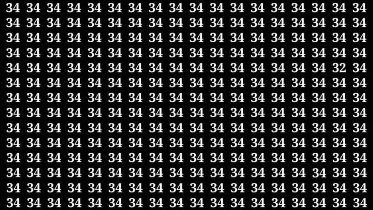 If you have Eagle Eyes Find the Number 32 among 34 in 15 Secs | Observation Skill Test