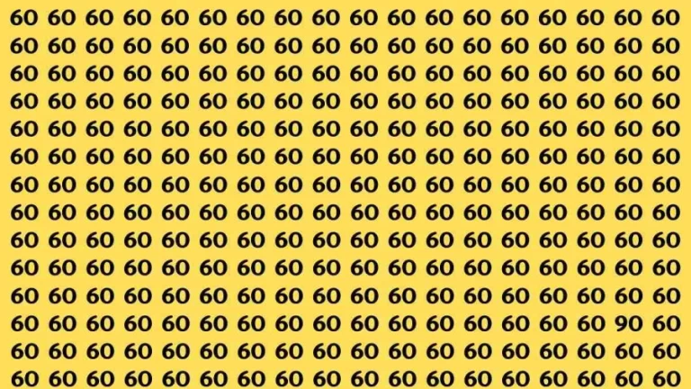 If you have Eagle Eyes Find the Number 90 in 15 Secs? Brain Test