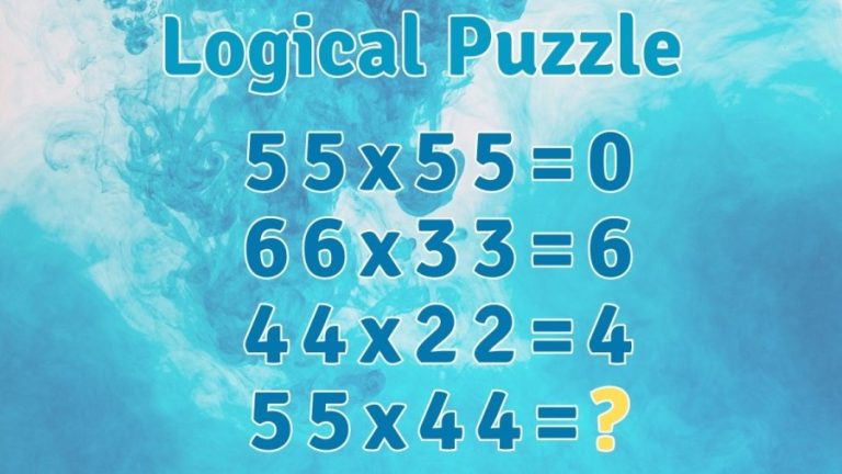 Logical Puzzle: If 55×55=0, 66×33=6, 44×22=4, What is 55×44=?