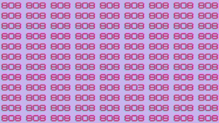 Observation Brain Test: Can you find the number 803 among 808 in 10 seconds?