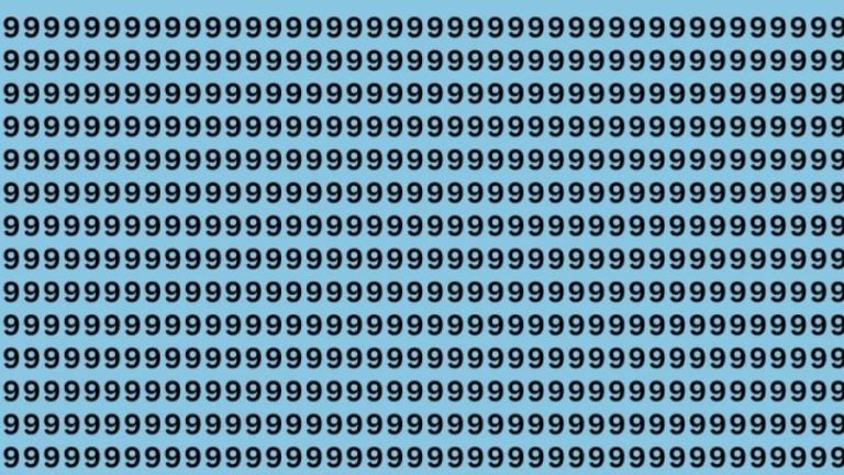 Observation Brain Test: If You Have Eagle Eyes Find 6 among the 9s within 25 Seconds?