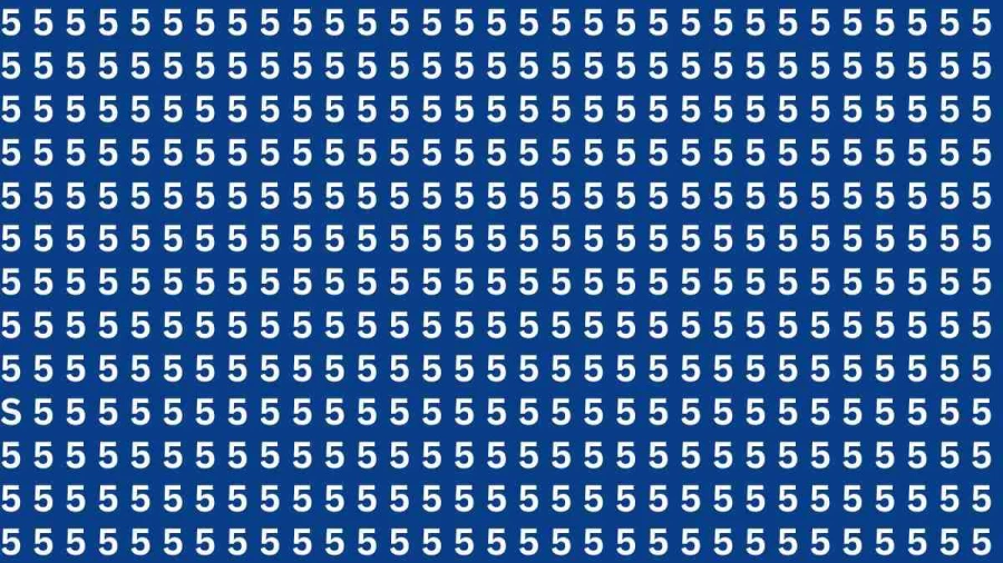 Observation Brain Test: If You Have Hawk Eyes Find S in 20 Seconds?
