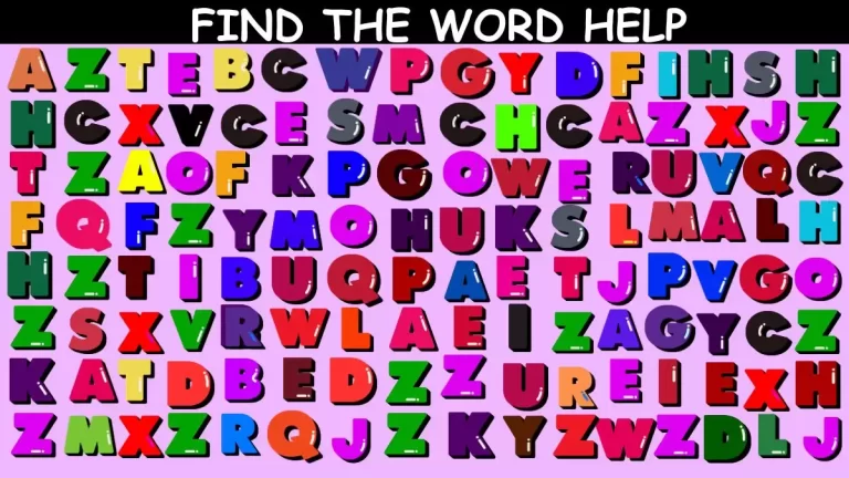 Observation Find it Out: If you have Extra Sharp Eyes Find the Hidden Word Help in 15 Secs