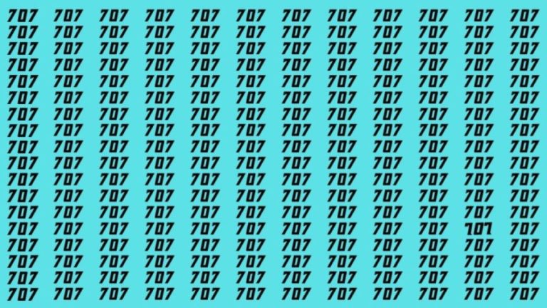 Observation Skills Test: Can you find the number 101 among 707 in 10 seconds?