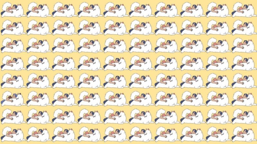 Observation Skills Test: Can you spot which Hugging Dog Emoji is different in 10 seconds?