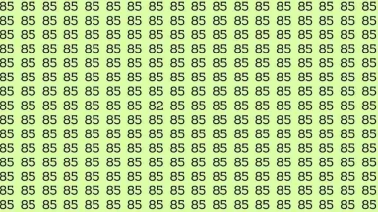 Observations Skills Test: If you have Sharp Eyes find the number 069 among 089 in 7 Seconds?