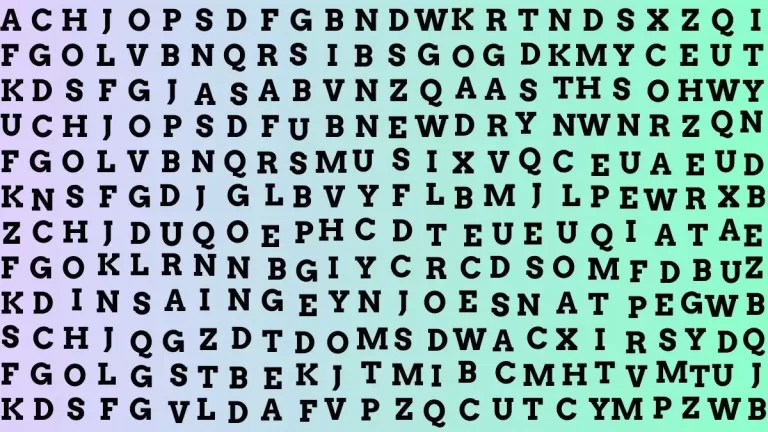 Only 20/20 HD Vision People can Find the Word Jump in 14 Secs