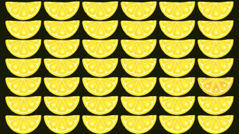 Optical Illusion: Can you find the Odd Lemon within 10 Seconds?