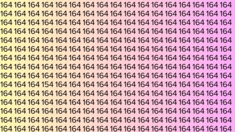 Optical Illusion: If you have eagle eyes find 154 among 164 in 8 Seconds?