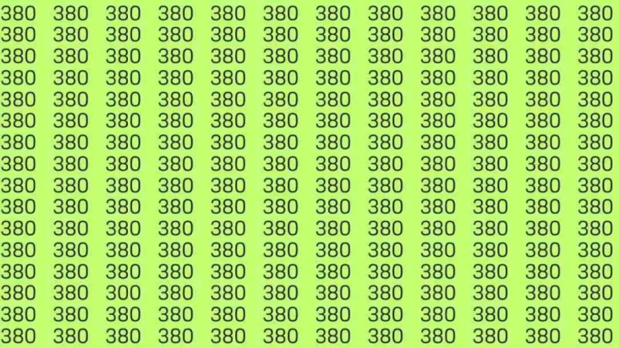 Optical Illusion: If you have eagle eyes find 300 among 380 in 5 Seconds?