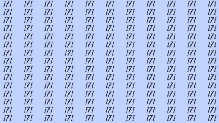 Optical Illusion: If you have sharp eyes find 121 among 171 in 10 Seconds?