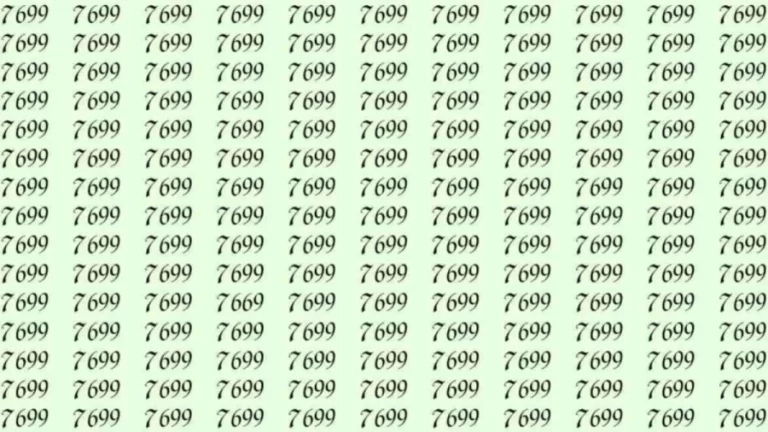 Optical Illusion: If you have sharp eyes find 7669 among 7699 in 10 Seconds?