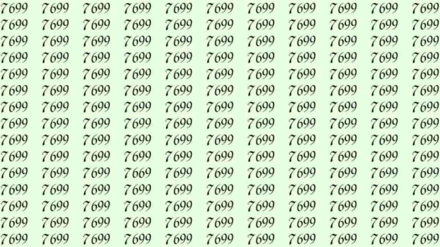 Optical Illusion: If you have sharp eyes find 7669 among 7699 in 10 Seconds?