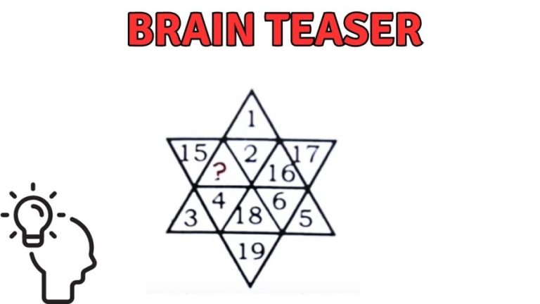 Solve this Star Maths Puzzle and Find the Missing Value – Brain Teaser