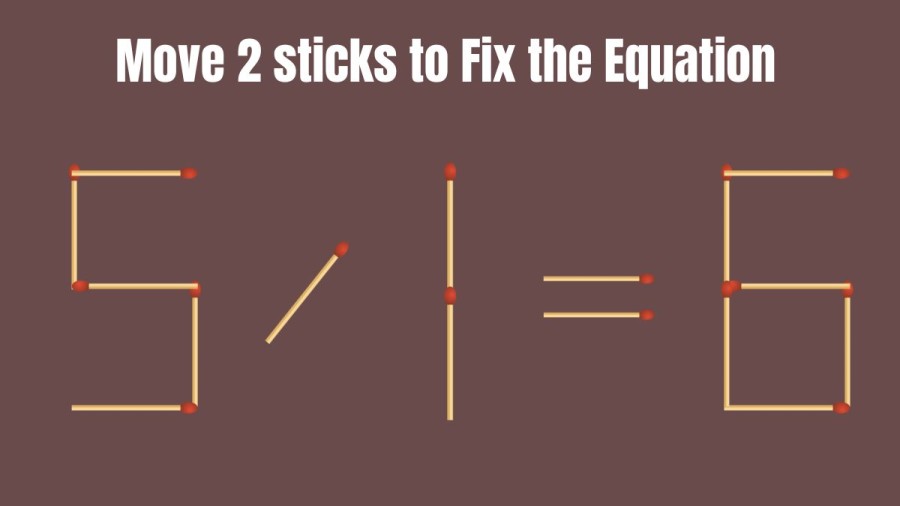Brain Teaser: Only a Genius Can Solve this Matchstick Puzzle under 20 Secs