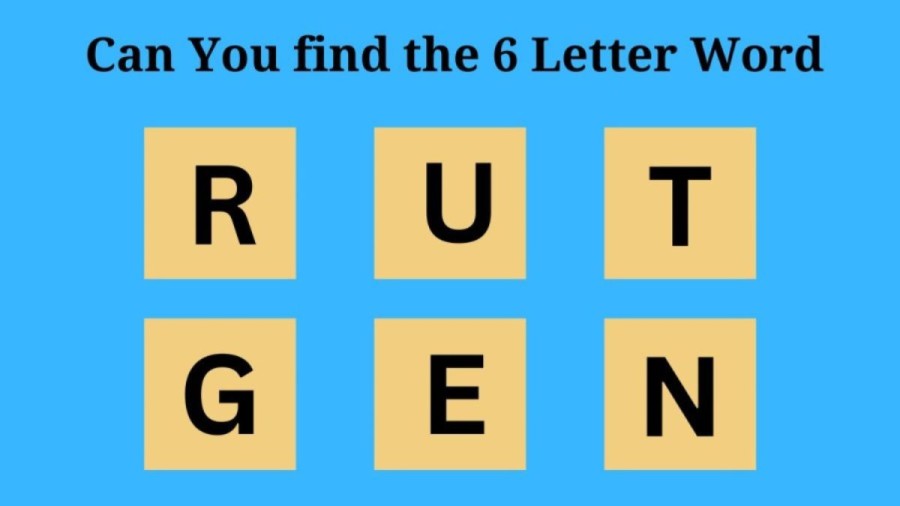 Brain Teaser Scrambled Word Finding: Can you Guess the 6 Letter Word in 8 Seconds?