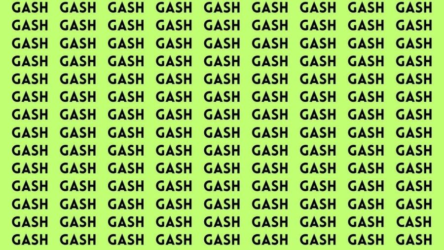 Brain Test: If you have Eagle Eyes Find the word Cash in 15 Secs