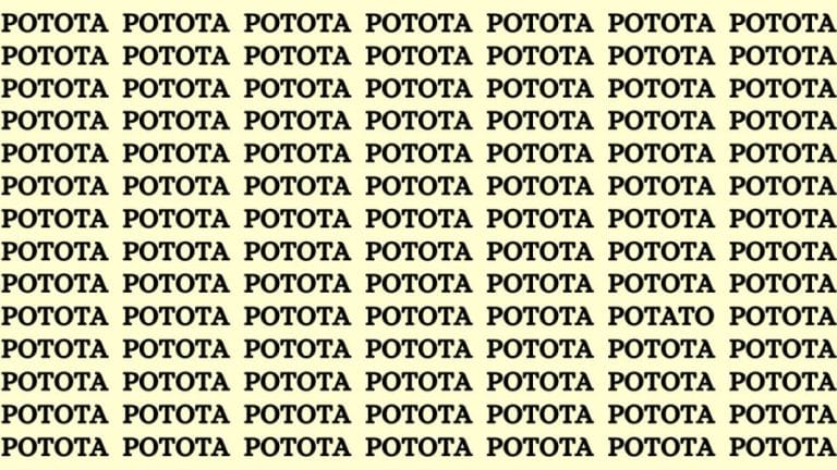 Brain Test: If you have Sharp Eyes Find the Word Potato in 13 Secs