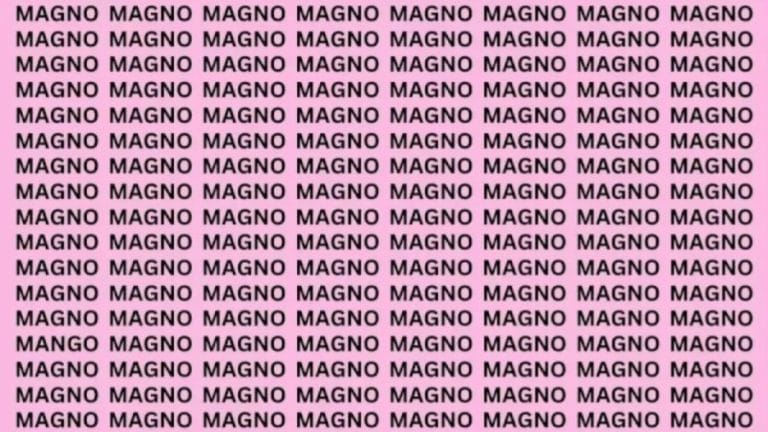 Brain Test: If you have Eagle Eyes Find the Word Mango in 15 secs