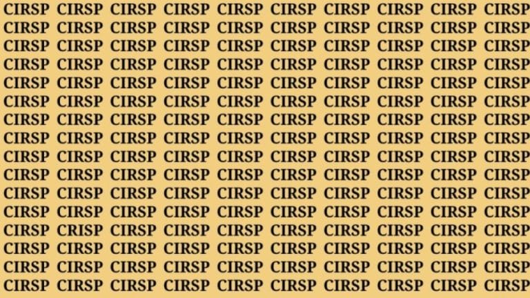 Brain Teaser: If you have Sharp Eyes Find the word Crisp in 15 secs