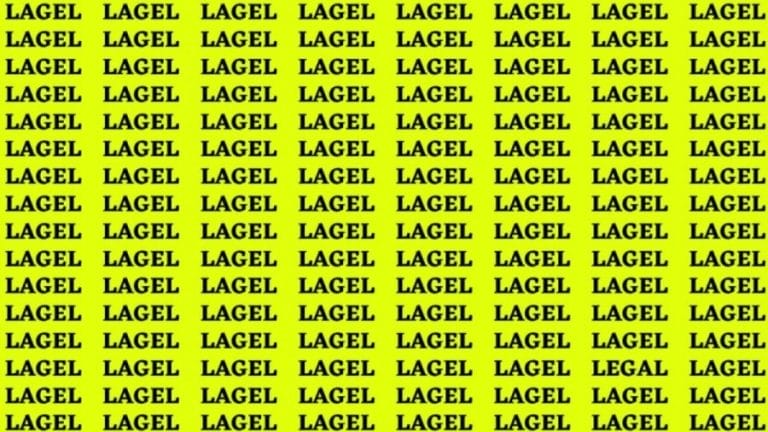 Brain Teaser: If you have Hawk Eyes Find the word Legal in 15 Secs