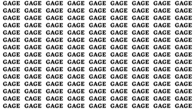 Brain Teaser: If you have Sharp Eyes Find the Word Cage in 15 secs