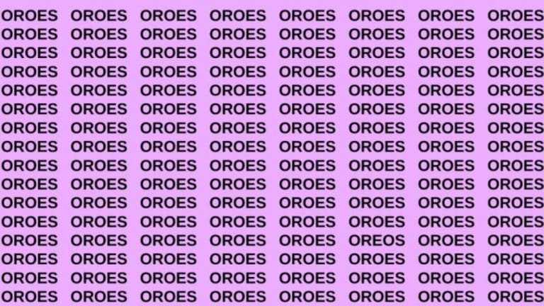 Brain Teaser: If you have Eagle Eyes Find the Word Oreos in 13 Secs