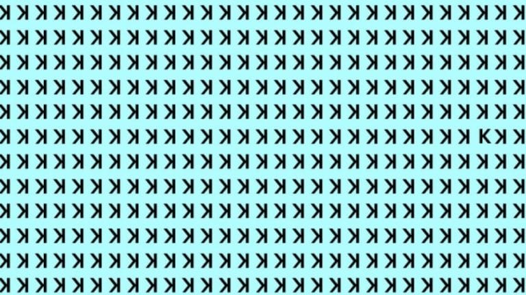 Optical Illusion Eye Test: If you have Eagle Eyes find the K in 15 Secs