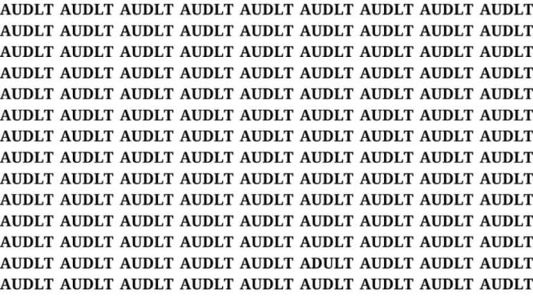 Brain Teaser: If you have Hawk Eyes find the word Adult in 15 secs