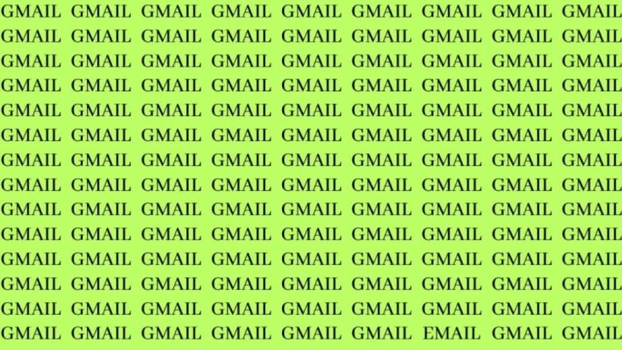 Brain Teaser: If You Have Hawk Eyes Find The Word Email In 15 Secs