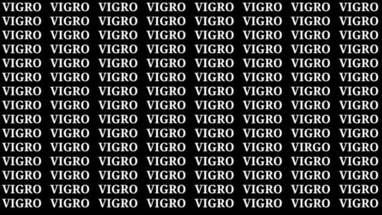 Optical Illusion Visual Test: If you have Hawk Eyes find the Word Virgo within 15 Secs? Explanation and Solution to the Optical Illusion