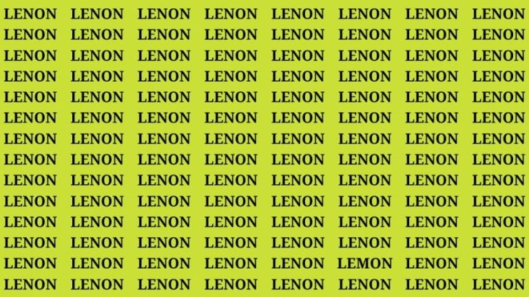 Brain Teaser: If You Have Hawk Eyes Find The Word Lemon In 15 Secs