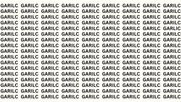 Brain Teaser: If You Have Hawk Eyes Find The Word Garlic In 15 Secs