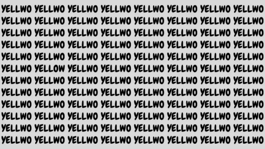 Brain Teaser: If You Have Eagle Eyes Find The Word Yellow In 15 Secs