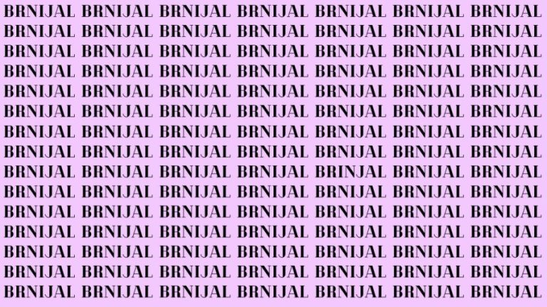 Brain Teaser: If You Have Sharp Eyes Find The Word Brinjal In 20 Secs