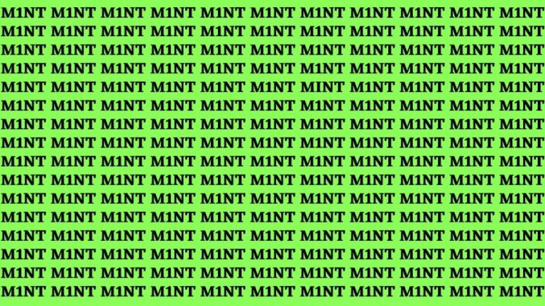 Brain Teaser: If You Have Eagle Eyes Find The Word Mint In 20 Secs