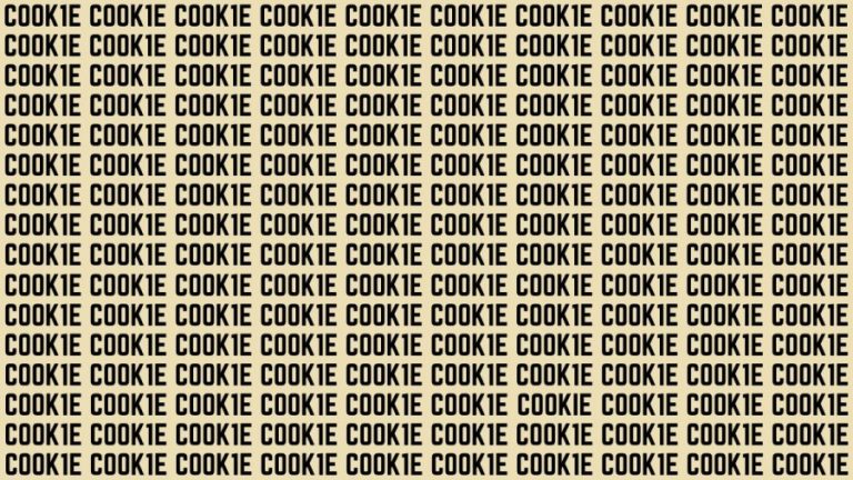 Brain Teaser: If You Have Hawk Eyes Find The Word Cookies In 15 Secs