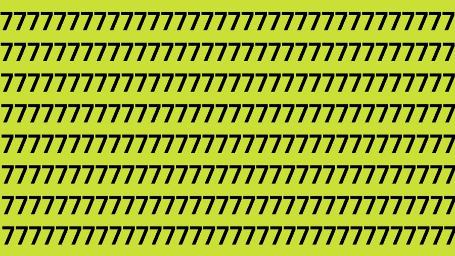 Optical Illusion Brain Test: If You Have Eagle Eyes Find 1 among the 7s within 20 Seconds?
