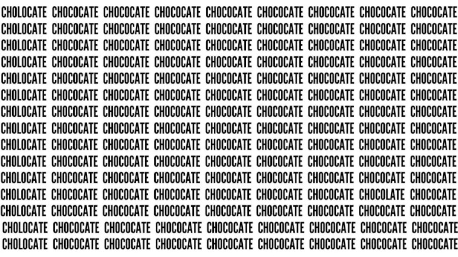 Brain Teaser: If You Sharp Eyes Find The Word Chocolate In 18 Secs
