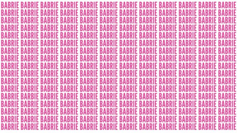 Brain Teaser: If You Have Eagle Eyes Find The Word Barbie In 22 Secs