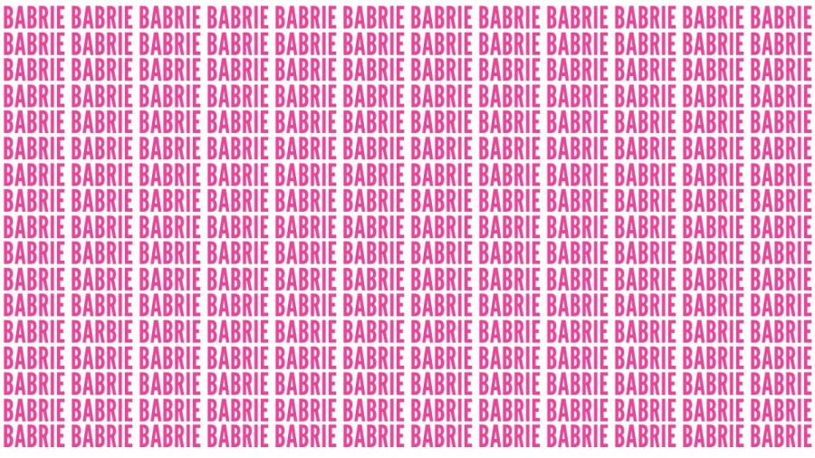 Brain Teaser: If You Have Eagle Eyes Find The Word Barbie In 22 Secs