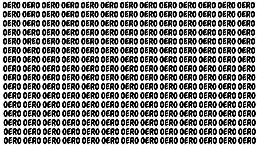 Brain Teaser: If You Have Eagle Eyes Find The Word Oreo In 17 Secs
