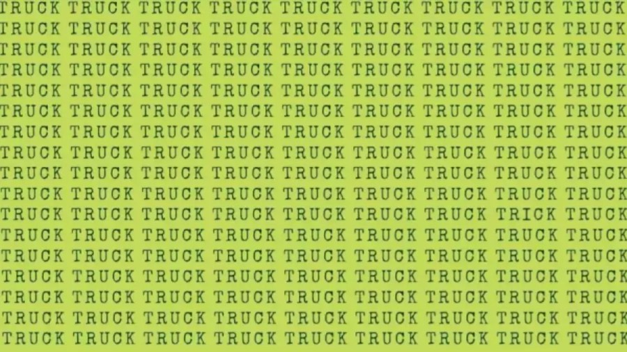 Optical illusion Eye Test: If You Have Hawk Eyes Find Trick Among Truck In 15 Secs