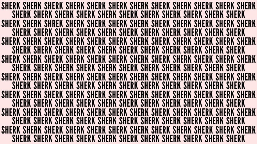 Brain Teaser: If You Have Eagle Eyes Find The Word Shrek In 18 Secs