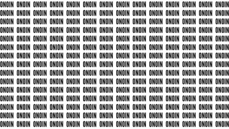 Brain Teaser: If You Have Hawk Eyes Find The Word Onion In 22 Secs