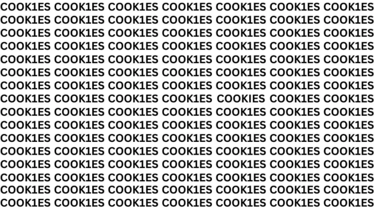 Brain Teaser: If You Have Eagle Eyes Find The Word Cookies In 20 Secs